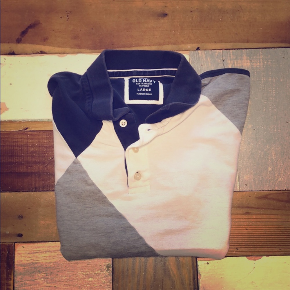 Large old navy polo shirt